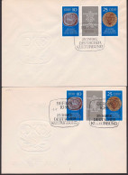 Kultubund 25 Jahre Zusammendruck Zwei FDC 1592/93 - 1950-1970