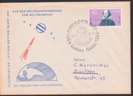 William Shakespeare 40 Pfg. Doppel-Bf Mit SSt. Galileo Galilei 24.5.64 DDR 1011 - Storia Postale