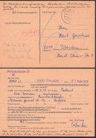Dresden Postsache Für Nachforschungsgebühr über 65 Pfg. 21.2.78 In Andorra - Cartas & Documentos