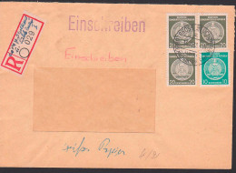 Großbeuchow über Lübbenau Im Spreewalde Dienstpost-R-Bf Mit Handschriftlichem Eintrag Der Poststelle - Central Mail Service