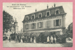 68 - MÜLHAUSEN - MULHOUSE - Hotel Zum Bahnhof - Léon HELMLINGER - Mulhouse