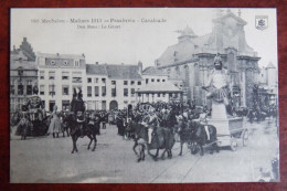 Cpa  Mechelen : Praaltrein - Den Reus  - 1913 - Malines