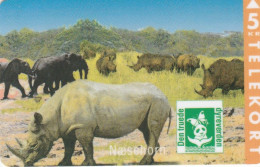 Denmark, KP 073, Rhinoceros (Part Of Puzzle 2/2), Mint Only 3500 Issued, 2 Scans. - Denemarken