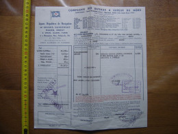 1959 Facture COMPAGNIE BATEAUX A VAPEUR DU NORD Cambraisien SARDINES Alger Rouen - Andere & Zonder Classificatie