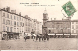ISSOIRE (63) Place De La République Et Le Théatre En 1913 - Issoire