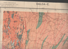 Daloa (cote D'ivoire) Carte Géologique 1/500000e  (CAT7195) - Autres & Non Classés