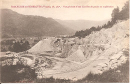 SAULXURES-sur-MOSELOTTE (88) Vue Générale D'une Carrière De Granit En Exploitation En 1912 - Saulxures Sur Moselotte