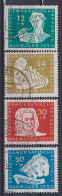 Bachjahr 1950 Bedarfsgestempelt DDR 256/59 - Gebraucht