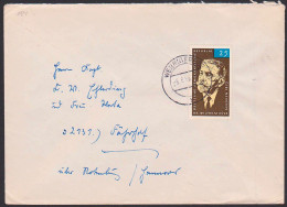 Wernigerode 5.8.63, 25 Pfg. Wilhelm Külz  Auslandsbrief DDR 1121 - Storia Postale