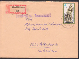 Bretnig R-Bf Mit 70 Pfg. Grünes Gewölbe Dresden 2908 - Cartas & Documentos