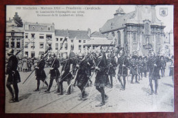 Cpa  Mechelen : Praaltrein - St. Lambrechts Schermgilde Enz.- 1913 - Malines