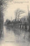 CPA  92 ASNIERES COURBEVOIE LE QUAI DE COURBEVOIE CRUE DE JANVIER 1910   Rare - Asnieres Sur Seine