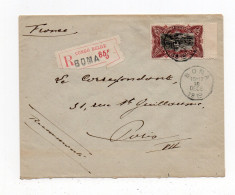 !!! CONGO BELGE, LETTRE RECOMMANDEE DE BOMA DE 1919 POUR PARIS - Covers & Documents