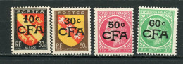 FRANCE SURCHARGÉ CFA -   - DIVERS - N° Yvert 281+283+284+286 ** - Unused Stamps