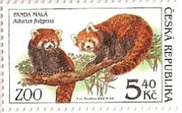 ** 300-3 Czech Republic - ZOO 2001 Orangutan Tiger Fennec Lesser Panda - Otros & Sin Clasificación