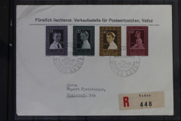 Liechtenstein 338-341 Auf Brief Als Mischfrankatur Als FDC #BC005 - Andere & Zonder Classificatie