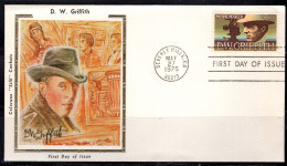 USA FDC Colorano Silk Cachet, 1975 10 Cents D. W. Griffith - 1971-1980