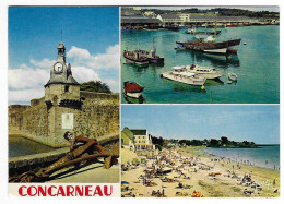 Concarneau - La Criée - Port - Plage - N°23.311  # 4-24/3 - Concarneau