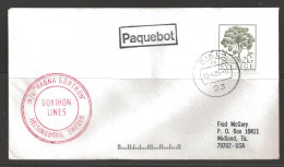 1985 Paquebot Cover, Sweden Stamp Used In Kiel, Germany (10-4-85) - Lettres & Documents