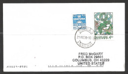 1999 Paquebot Cover, Denmark Stamps Used At Durban, South Africa - Lettres & Documents