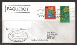 1988 Paquebot Cover, Germany Stamps Mailed In Belfast, N. Ireland, UK - Covers & Documents