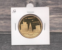 Médaille Souvenirs&Patrimoine :  La Rochelle  (couleur Or) - Altri & Non Classificati