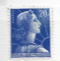 FRANCE N° 1011B 20F BLEU TYPE MARIANNE DE MULLER F DE 20F ABSENT NEUF SANS CHARNIERE - Nuovi