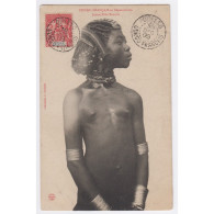 CPA  - Jeune Fille Banziri - Oblitération "cercle Intérieur Pointillé"  Congo Français  - L'artdesgents.fr - Cartas & Documentos