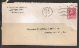 1935 Huntington West Virginia, Coal Co. Corner Card - Brieven En Documenten