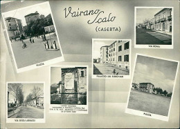 VAIRANO SCALO ( CASERTA ) VEDUTINE - PIAZZA / VIA DEGLI ABRUZZI / PALAZZO FERROVIERI - EDIZ. ZACCARIA - 1964 (20749) - Caserta