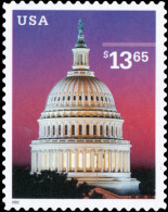 2002 $13.65 Express Mail Stamp, Capitol Dome, Mint Never Hinged  - Unused Stamps