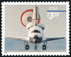 1998 $3.20 Priority Mail, Shuttle Landing, Mint Never Hinged  - Unused Stamps