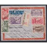 Colonies - Lettre Cachet Service Aérien Congo-Sénégal Port Gentil 1937, Lartdesgents.fr - Storia Postale