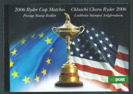 IRELAND/EIRE - 2006 RYDER CUP MATCHES PRESTIGE BOOKLET MINT NH Pb21207 - Postzegelboekjes