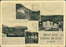 SUIO TERME ( CASTELFORTE / LATINA ) SALUTI / VEFUTINE - EDIZIONE CIORRA - SPEDITA 1958 (20750) - Latina