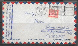 1954 - 15 Cents Beaver, Montreal (Jan 8 1954) To Austria - Covers & Documents