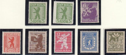 SBZ  1-7 A, 1 AB, Mit 6 A PF IV, Postfrisch **, Berliner Bär, 1945 - Nuevos
