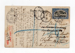 !!! CONGO BELGE, CPA RECOMMANDEE DE PWETO DE 1912 POUR BRUXELLES, REEXP A LONDRES - Covers & Documents