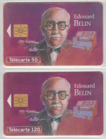 FRANCE 1993 EDOUARD BELIN INVENTOR 2 DIFFERENT CARDS - 1993