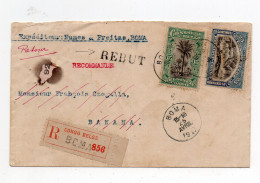 !!! CONGO BELGE, LETTRE RECOMMANDEE DE BOMA DE 1919 POUR BANANA, TOMBEE EN REBUT - Briefe U. Dokumente