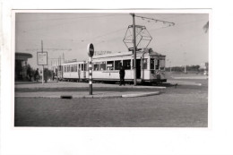 OUDE FOTO 1949 NMVB TRAM  KNOKKE Lijn 1 - Knokke