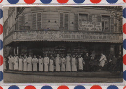 Paris (XIXe) Carte Photo- O.Michelet-produits Supérieurs D'alimentation (Angle Ave Laumière/Rue De Meaux) - Paris (19)