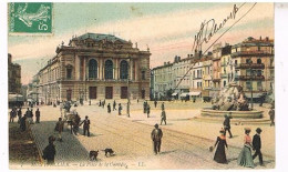 34  MONTPELLIER  PLACE DE LA COMEDIE  1909 - Montpellier