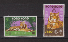 Hong Kong 1974 Année Du Tigre 285-86, 2 Val ** MNH - Nuovi
