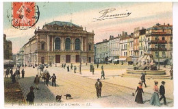 34  MONTPELLIER  PLACE DE LA COMEDIE  1909 - Montpellier