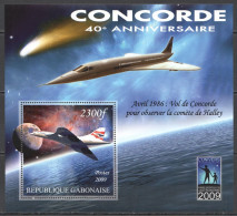 Vk034 2009 Space Concorde 40Th Anniversary Year Of Astronomy Halley'S Comet Mnh - Otros & Sin Clasificación