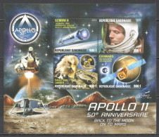 Vk027 2019 Space Apollo 11 Back To The Moon Eagle Birds Gemini 8 Exomars Kb Mnh - Andere & Zonder Classificatie