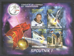 Vk025 2018 Space Conquest Sputnik 1 Neil Armstrong Apollo 11 Vega Syncom Kb Mnh - Andere & Zonder Classificatie