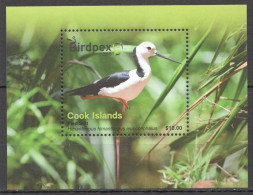 Ft209 2022 Cook Islands Birds Fauna Birdpex 9 Pied Stilt Bl Mnh - Other & Unclassified