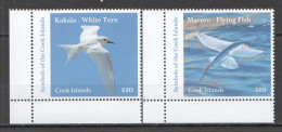 Ft211 2023 Cook Islands Symbols Birds Kakaia White Tern Maroro Flying Fish Mnh - Andere & Zonder Classificatie